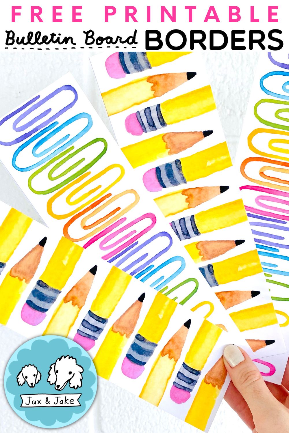 Free Color Boards Free Printable Bulletin Board Borders – Jax and Jake