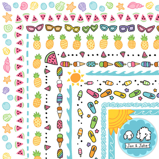 Summer Clipart Borders