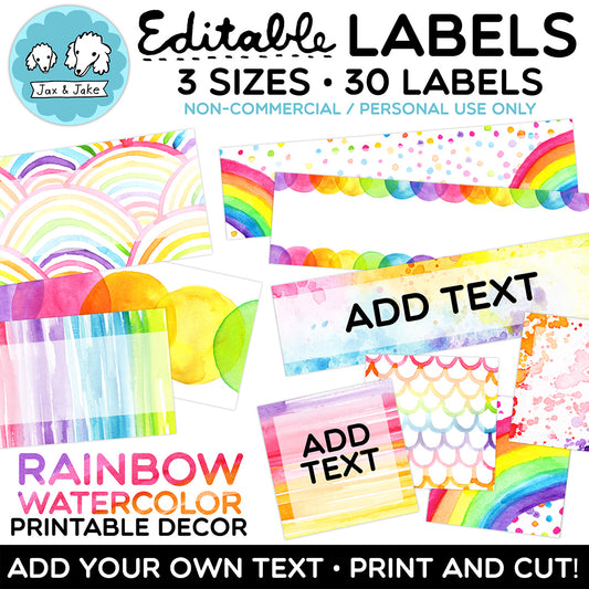 Printable Classroom Labels