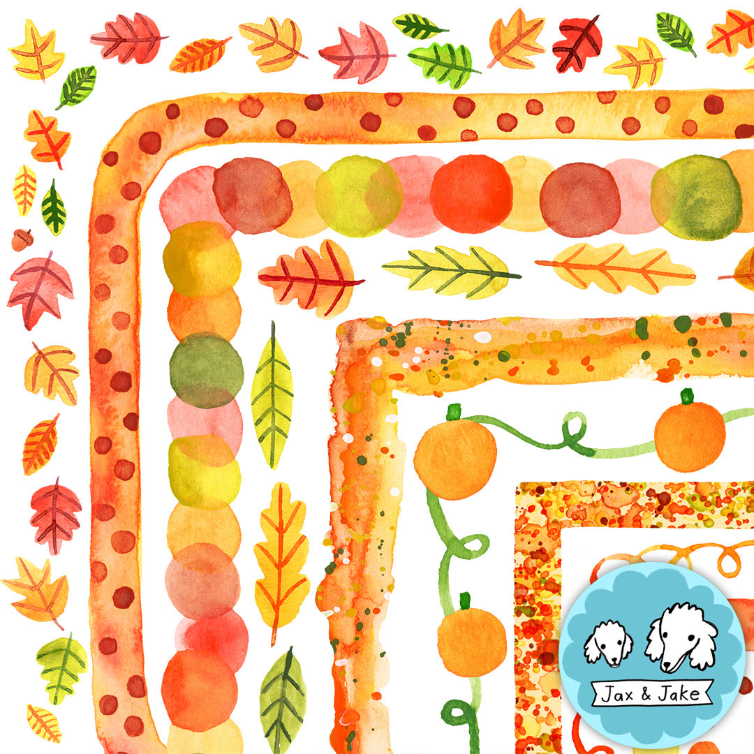 Fall Border Racers Fall Clipart Borders – Jax and Jake